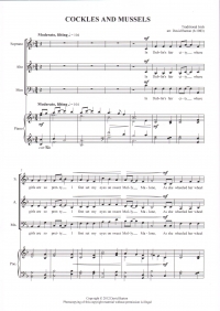 Cockles & Mussels Barton Sa & Men + Piano Sheet Music Songbook