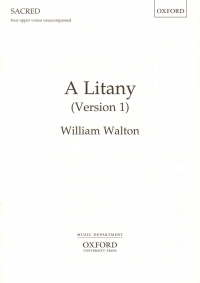 Litany Version 1 Walton 4 Upper Voices Sheet Music Songbook