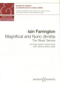 Magnificat & Nunc Dimittis Blues Service Unison Sheet Music Songbook