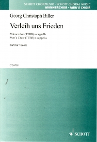 Verleih Uns Frieden Biller Ttbb A Cappella Min 20 Sheet Music Songbook