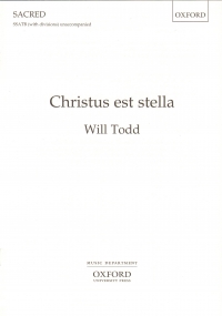 Christus Est Stella Todd Ssatb Unaccompanied Sheet Music Songbook