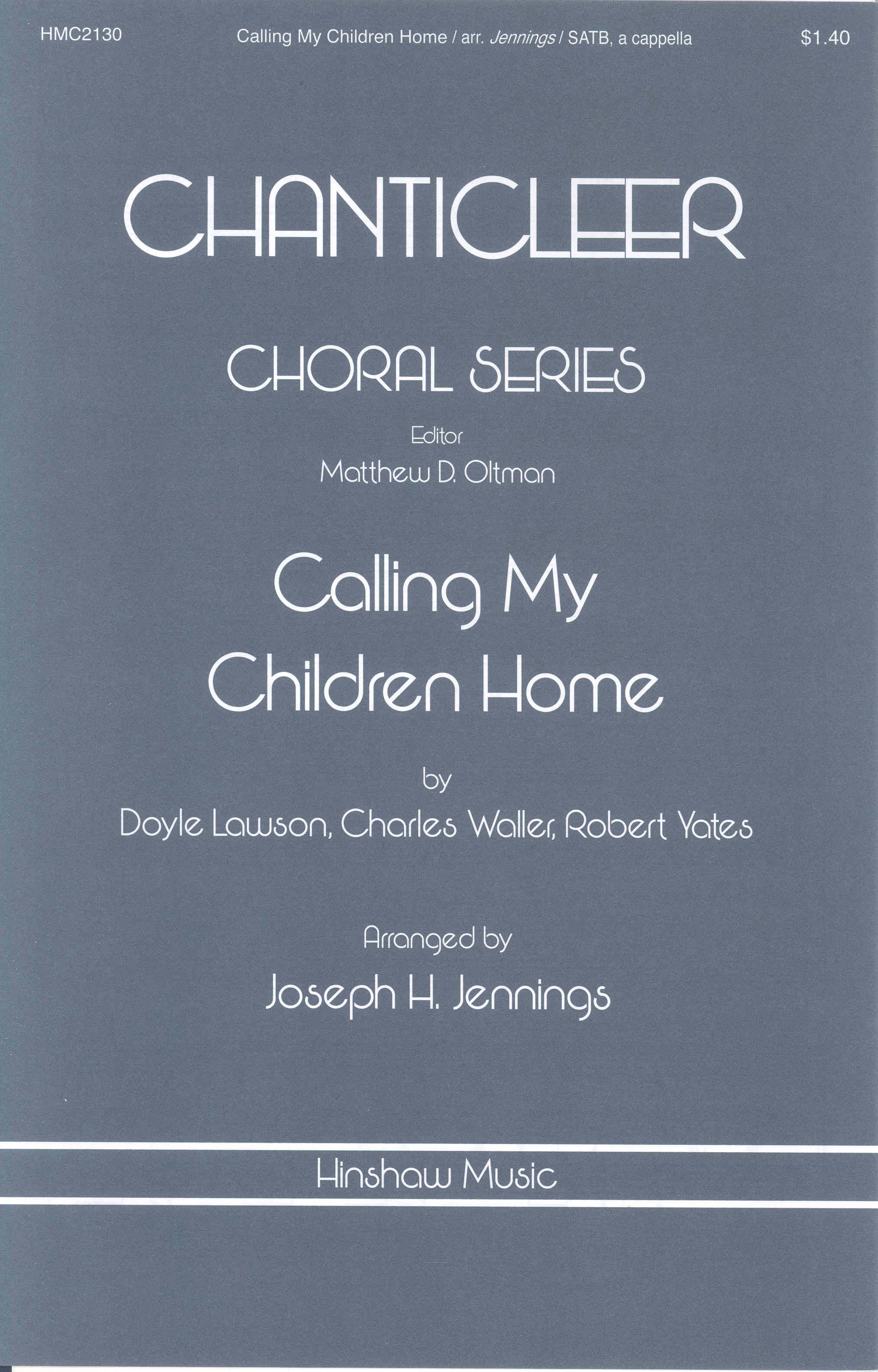 Calling My Children Home Satb Arr Lawson Sheet Music Songbook