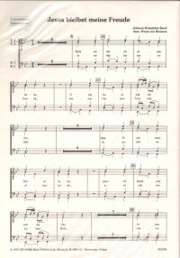 Jesus Bleibet Meine Freude Bach Van Rossum Ttbb Sheet Music Songbook