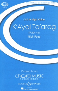 Kayal Taarog Psalm 42 Page Ssaa Sheet Music Songbook