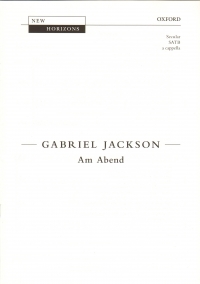 Am Abend Jackson Satb Unaccompanied Sheet Music Songbook