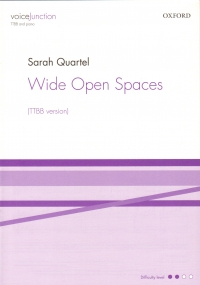 Wide Open Spaces Quartel Ttbb & Piano Sheet Music Songbook