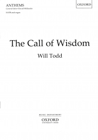 Call Of Wisdom Satb & Organ Todd Sheet Music Songbook