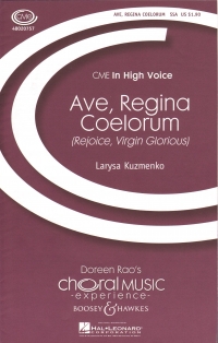 Ave Regina Coelorum Kuzmenko Ssa & Piano Sheet Music Songbook