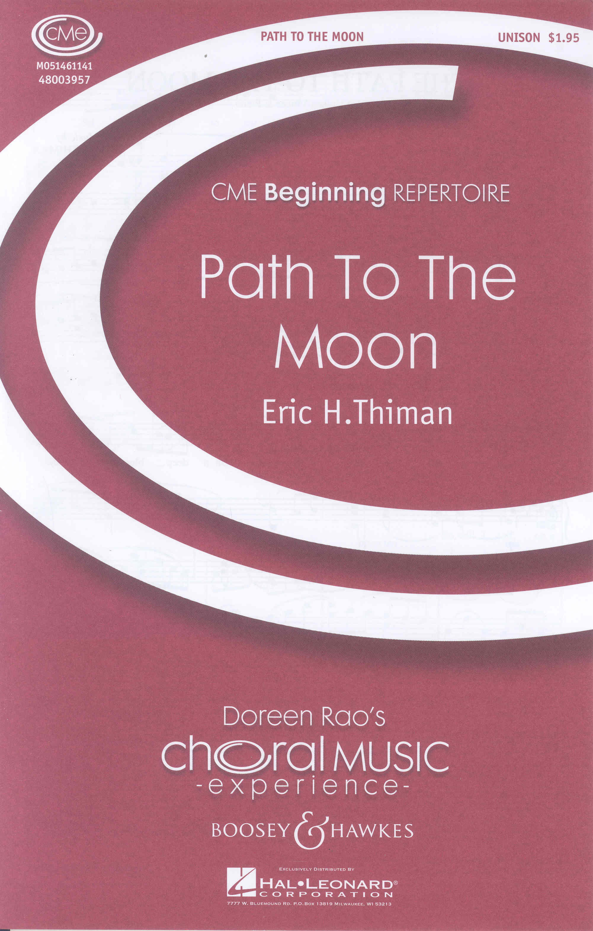 Path To The Moon Thiman Unison Cme Sheet Music Songbook