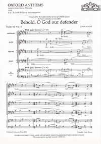 Behold O God Our Defender Scott Satb Sheet Music Songbook