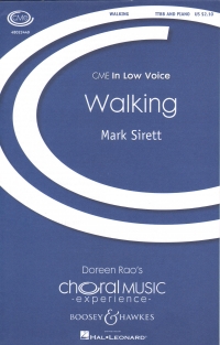 Walking Sirett Ttbb & Piano Sheet Music Songbook