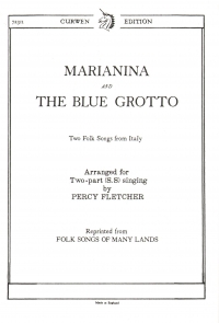 Marianina & The Blue Grotto Fletcher 2pt Sheet Music Songbook