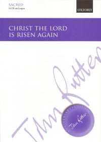 Christ The Lord Is Risen Again Rutter Satb & Organ Sheet Music Songbook