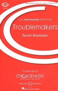 Troublemakers Brewbaker Unison Opt Divisi & Piano Sheet Music Songbook