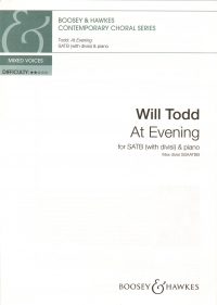 At Evening Todd Satb Divisi & Piano Sheet Music Songbook