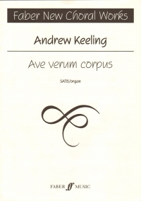 Ave Verum Corpus Keeling Satb & Organ Sheet Music Songbook