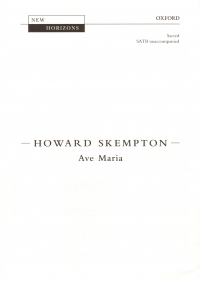 Ave Maria Skempton Satb Unaccompanied Sheet Music Songbook