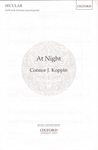 At Night Koppin Satb With Divisions Unaccompanied Sheet Music Songbook