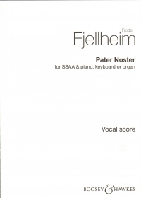 Pater Noster Fjellheim Ssaa & Piano Sheet Music Songbook