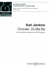 Chorale Za Ma Ba Jenkins Symphonic Adiemus Satb Sheet Music Songbook