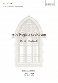 Ave Regina Caelorum Bednall Satb Unaccompanied Sheet Music Songbook