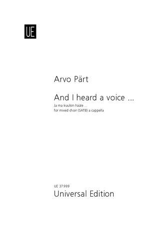 And I Heard A Voice... Part Satb Sheet Music Songbook