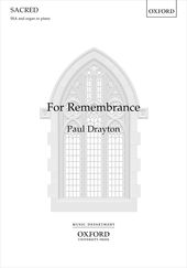 For Remembrance Drayton Ssa Sheet Music Songbook