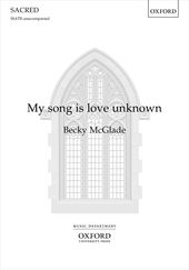 My Song Is Love Unknown Mcglade Ssatb Sheet Music Songbook