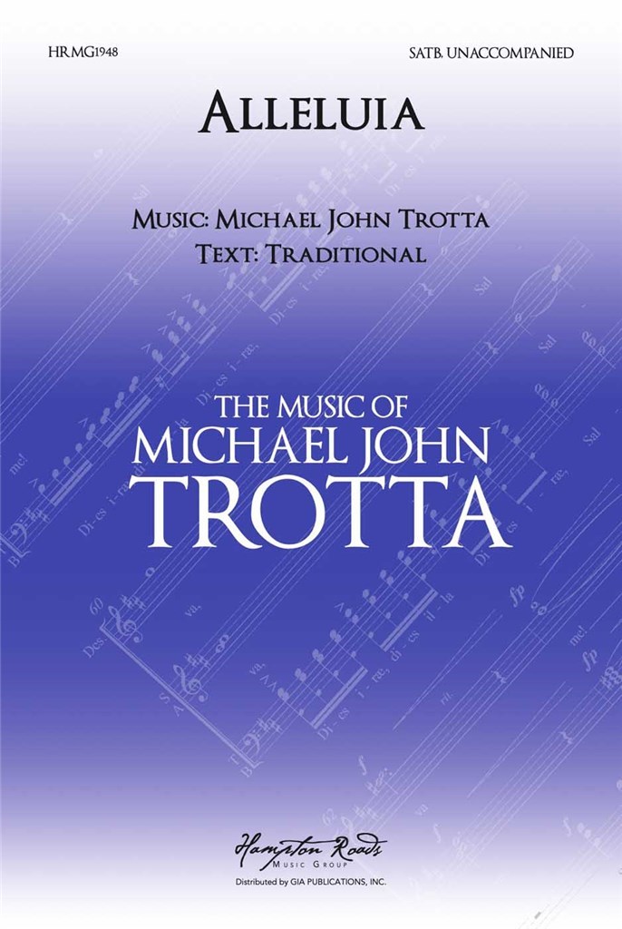 Alleluia Trotta Satb Sheet Music Songbook