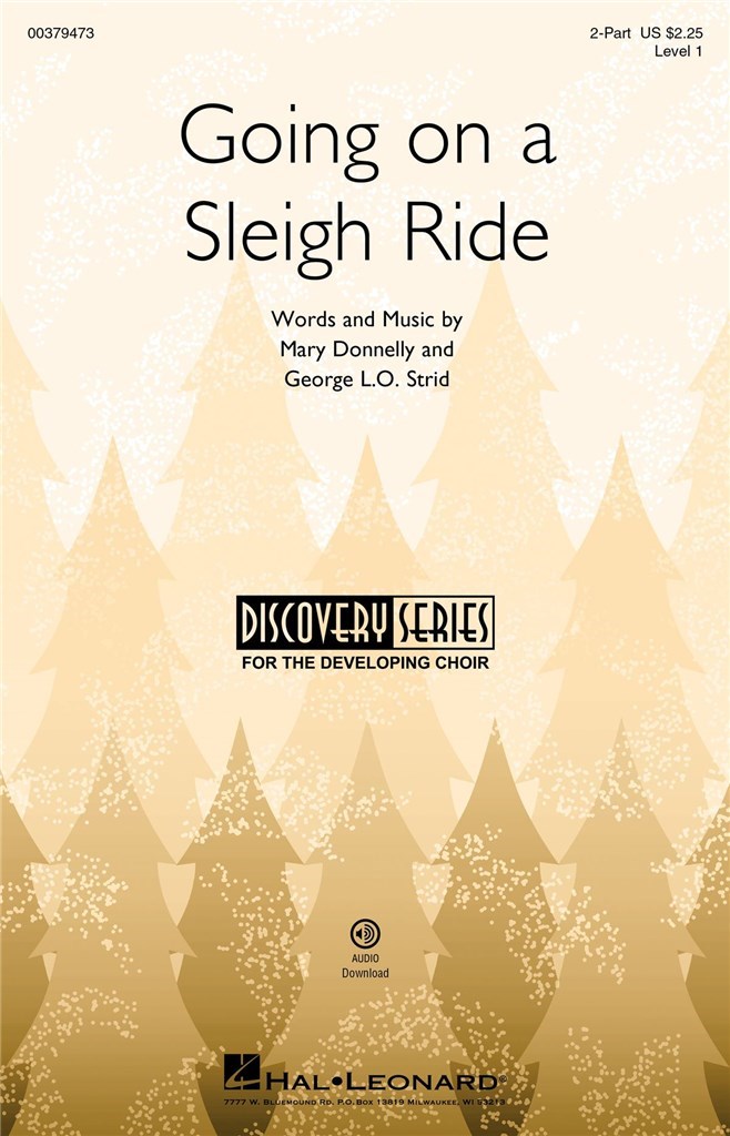 Going On A Sleigh Ride Strid 2-part Sheet Music Songbook