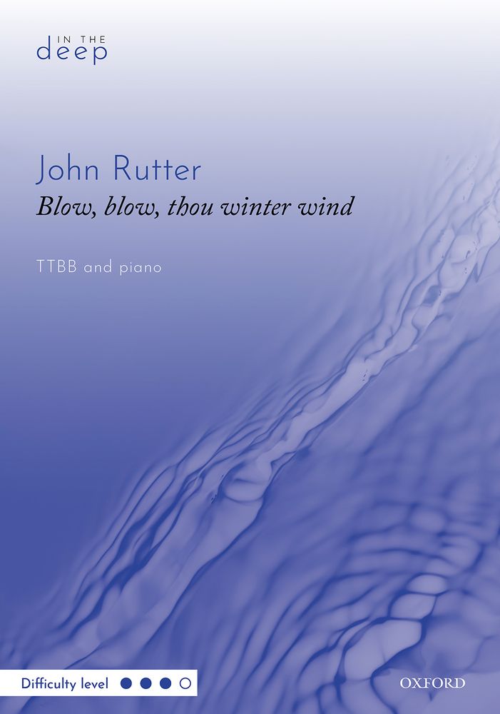 Blow, Blow, Thou Winter Wind Rutter Ttbb & Piano Sheet Music Songbook