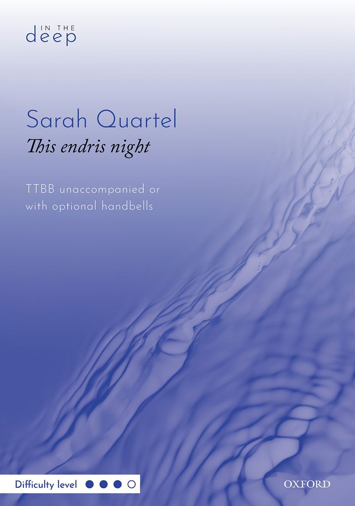 This Endris Night Quartel Ttbb Unaccompanied Sheet Music Songbook