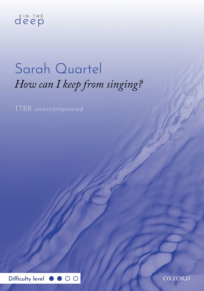 How Can I Keep From Singing? Quartel Ttbb Unaccomp Sheet Music Songbook