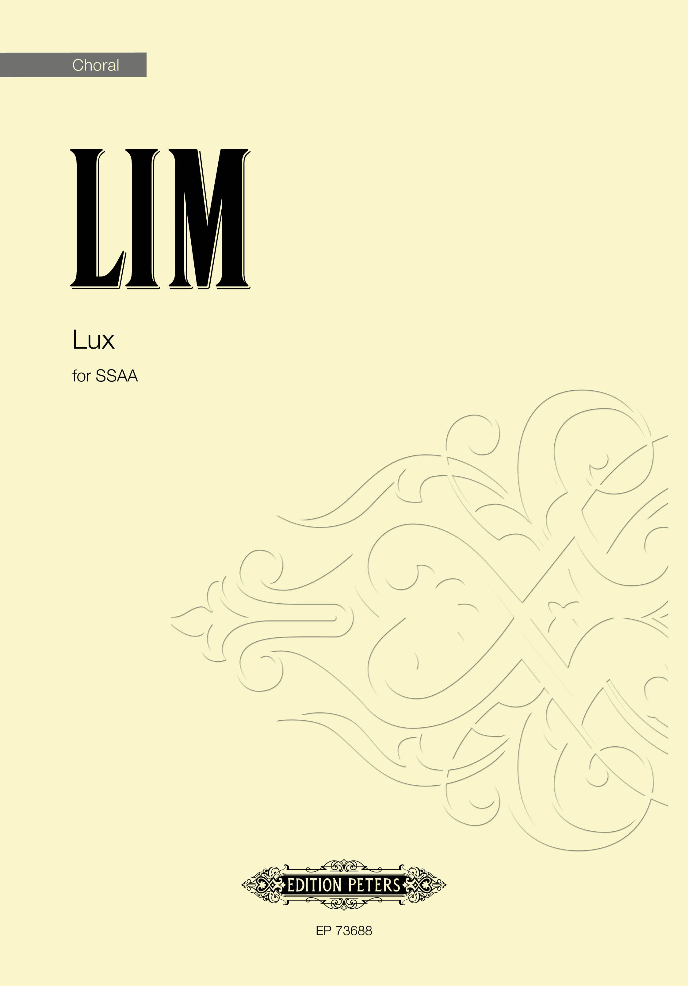 Lux Lim Ssaa Sheet Music Songbook