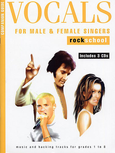 Rockschool Vocals Companion Guide Book & 3 Cds Sheet Music Songbook