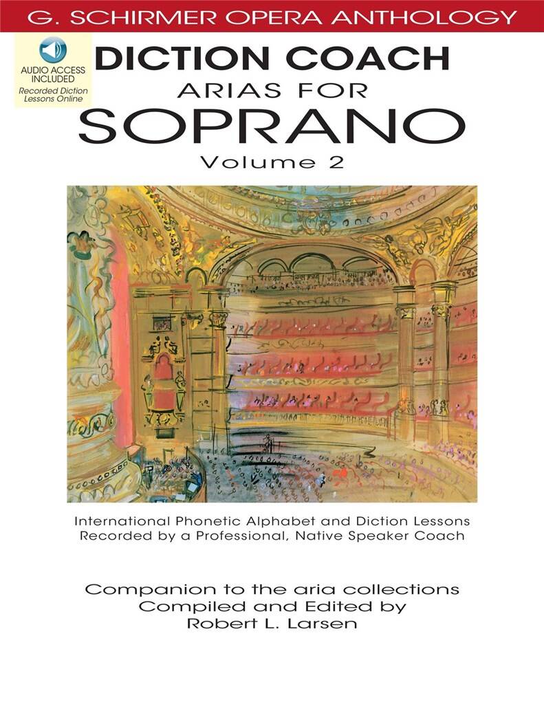 Diction Coach Arias For Soprano Vol 2 + Audio Sheet Music Songbook