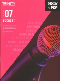 Trinity Rock & Pop 2018 Vocals Grade 7 Male Sheet Music Songbook