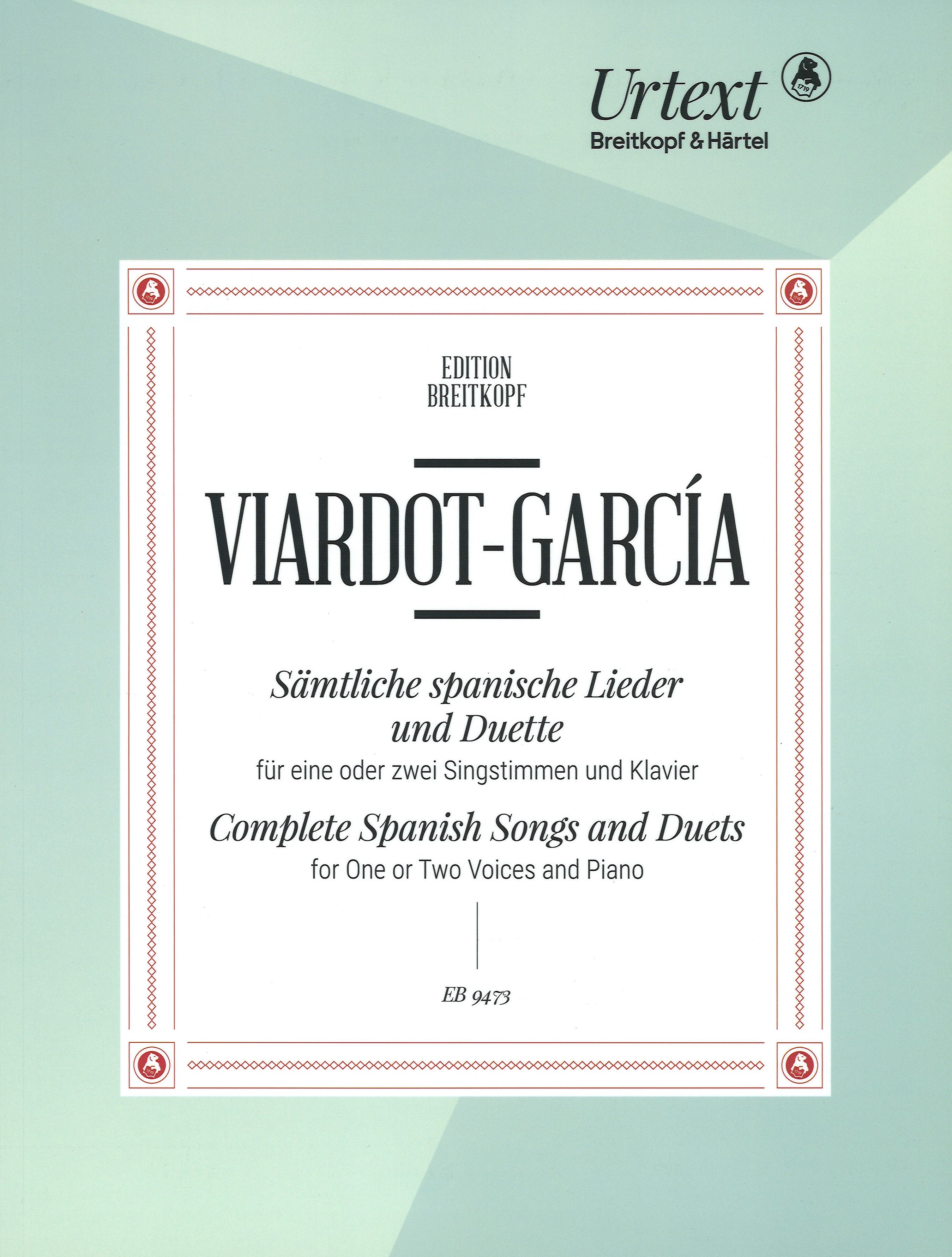 Viardot-garcia Complete Spanish Songs & Duets Sheet Music Songbook