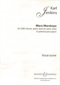 Jenkins Mara Marakaya Sab & Piano Duet Opt Perc Sheet Music Songbook