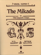 Mikado Gilbert & Sullivan Vocal Score Sheet Music Songbook