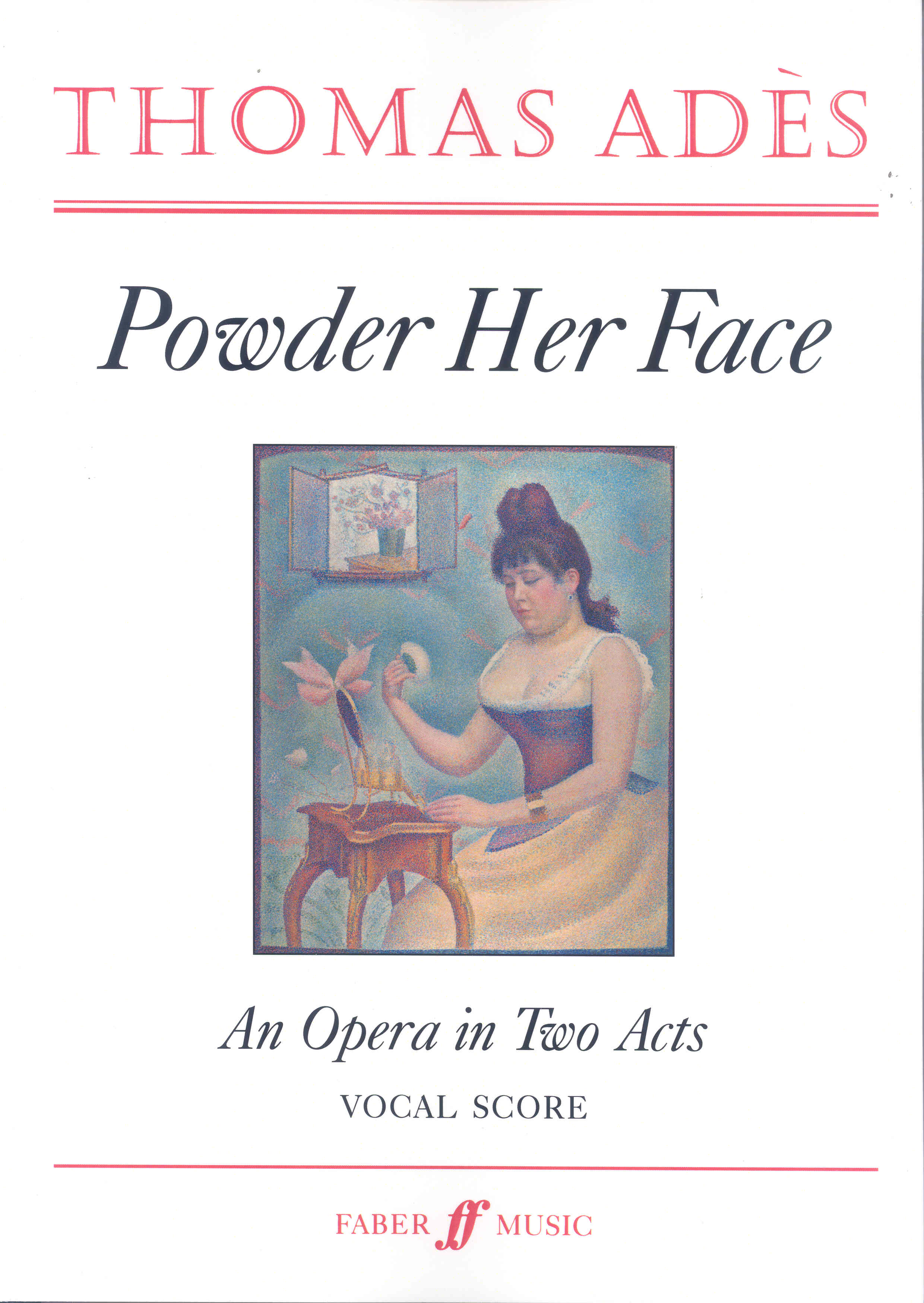Ades Powder Her Face Vocal Score Sheet Music Songbook