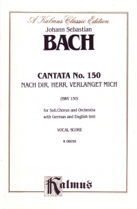 Bach Cantata Bwv 150 Vocal Score Sheet Music Songbook