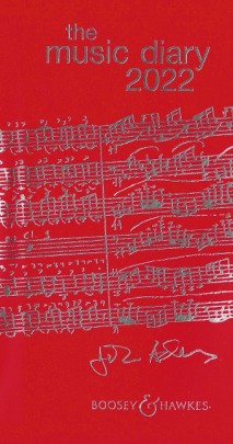 Boosey & Hawkes The Music Diary 2022 Red Sheet Music Songbook