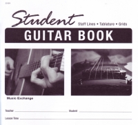 Student Guitar Book 24 Page/3 Stave Tab Sheet Music Songbook