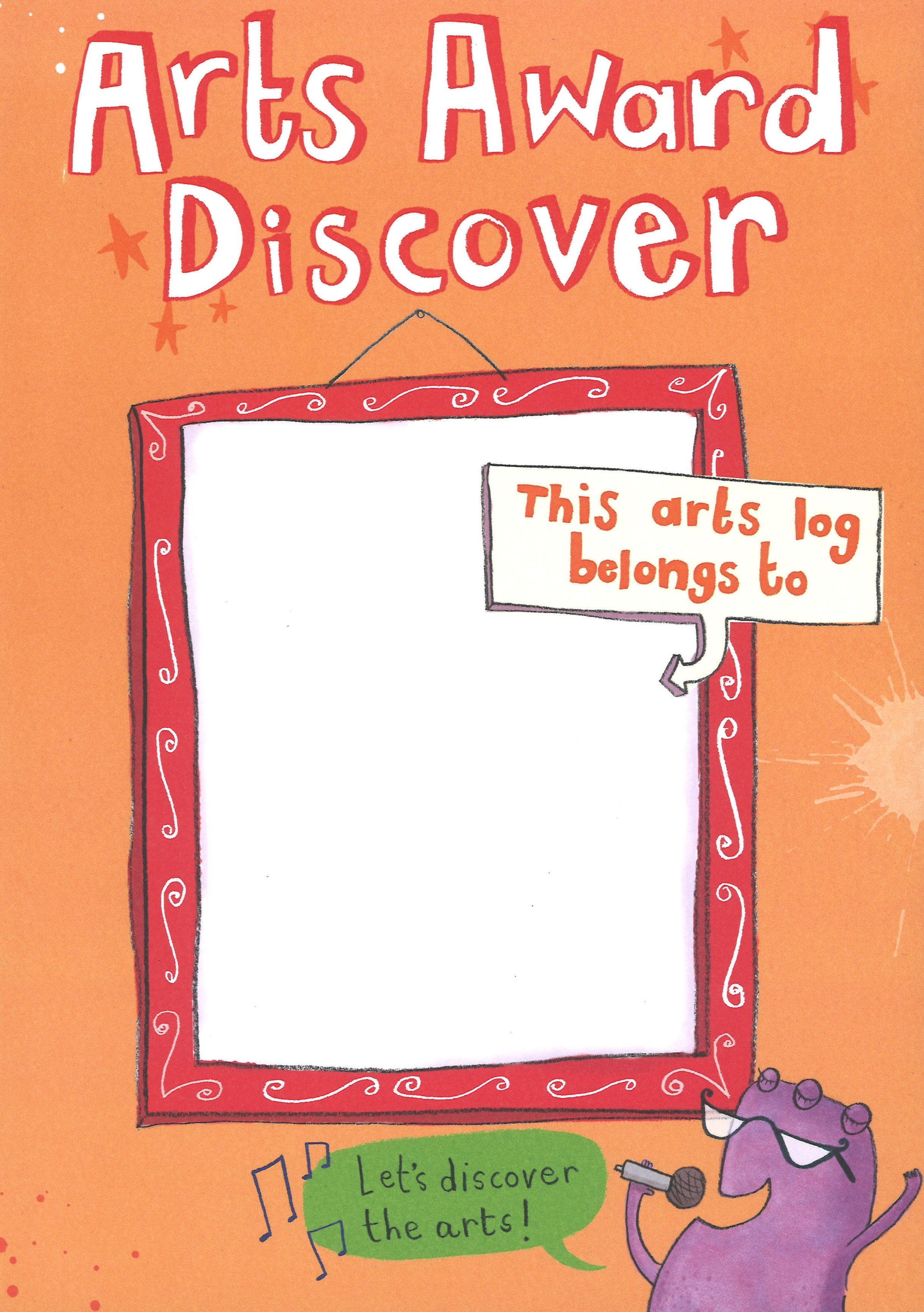 Arts Award Discover Log Sheet Music Songbook