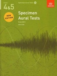 Specimen Aural Tests Revised 4-5 + Cds Abrsm Sheet Music Songbook