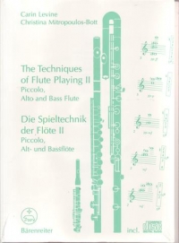 Levine Techniques Of Flute Playing (e-g) Vol 2 Sheet Music Songbook