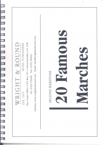 20 Famous Marches 2nd Baritone Sheet Music Songbook