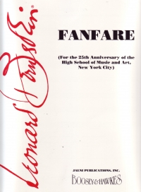 Bernstein Fanfare For High School Of Music & Art B Sheet Music Songbook