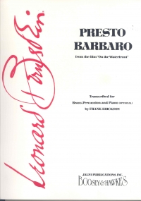 Bernstein Presto Barbaro Brass/perc Trans Erickson Sheet Music Songbook
